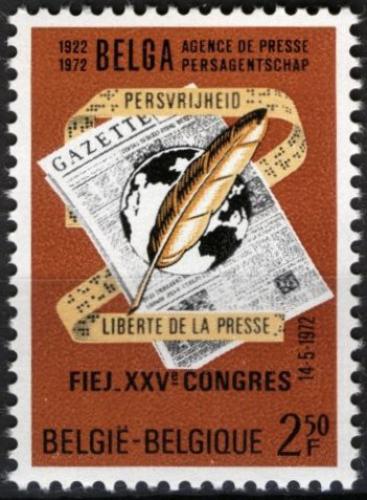 Potovn znmka Belgie 1972 Svoboda tisku Mi# 1680 