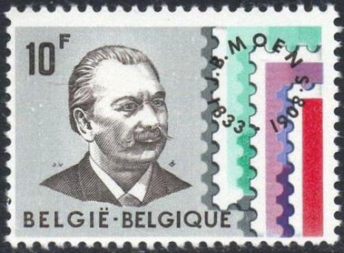 Potovn znmka Belgie 1973 Jean-Baptiste Moens, filatelista Mi# 1739 - zvtit obrzek