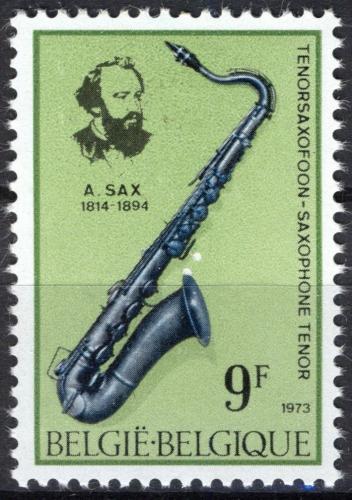 Potovn znmka Belgie 1973 Saxofon Mi# 1735