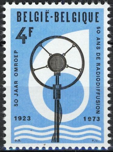 Potovn znmka Belgie 1973 Star mikrofon Mi# 1743