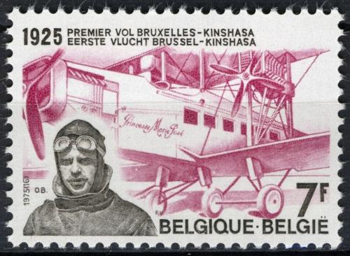 Poštovní známka Belgie 1975 Edmond Thieffry, letec Mi# 1834