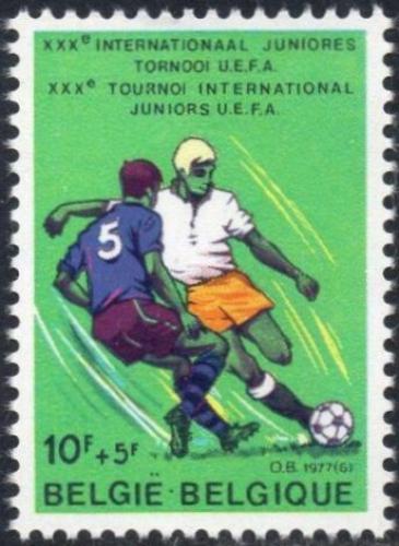 Poštovní známka Belgie 1977 Fotbal Mi# 1903