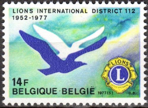 Poštovní známka Belgie 1977 Lions Intl., 25. výroèí Mi# 1901