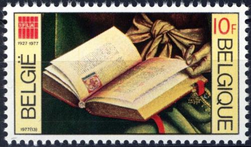 Poštovní známka Belgie 1977 Mezinárodní svaz knih, 50. výroèí Mi# 1914