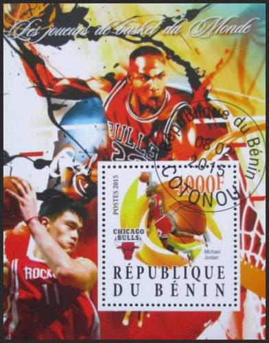 Potovn znmka Benin 2015 Basketbal, Michael Jordan Mi# N/N