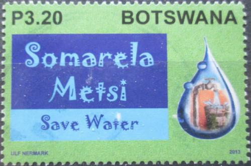 Potovn znmka Botswana 2013 eti vodou IB Mi# 968