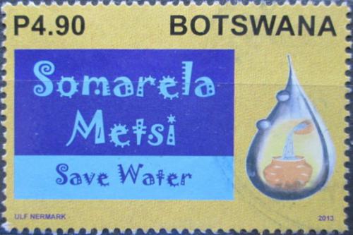 Potovn znmka Botswana 2013 eti vodou IIIA Mi# 970 - zvtit obrzek