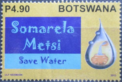 Potovn znmka Botswana 2013 eti vodou IIIB Mi# 970