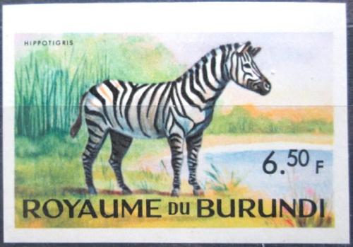 Potovn znmka Burundi 1964 Zebra stepn neperf. Mi# 95 B