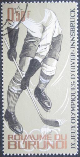 Potovn znmka Burundi 1964 ZOH Innsbruck, ledn hokej Mi# 80 A