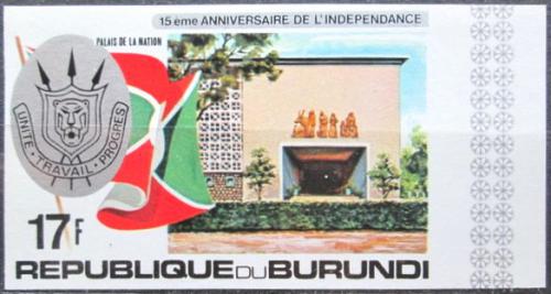 Potovn znmka Burundi 1977 Nezvislost, 15. vro neperf. Mi# 1455 B