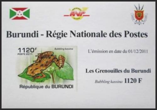 Potovn znmka Burundi 2011 ba neperf. DELUXE Mi# 2067 B Block