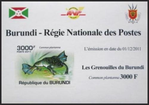 Potovn znmka Burundi 2011 ba neperf. DELUXE Mi# 2068 B Block