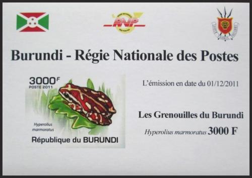Potovn znmka Burundi 2011 ba neperf. DELUXE Mi# 2069 B Block