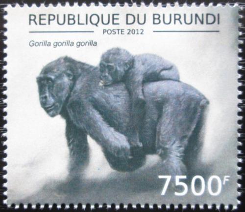 Potovn znmka Burundi 2012 Gorila zpadn Mi# 2852