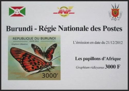 Potovn znmka Burundi 2012 Motli neperf. DELUXE Mi# 2760 B Block - zvtit obrzek