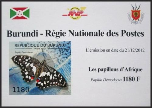 Potovn znmka Burundi 2012 Motli neperf. DELUXE Mi# 2762 B Block - zvtit obrzek