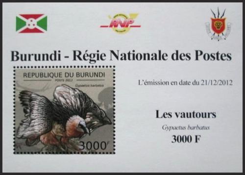 Potovn znmka Burundi 2012 Orlosup bradat DELUXE Mi# 2801 Block - zvtit obrzek
