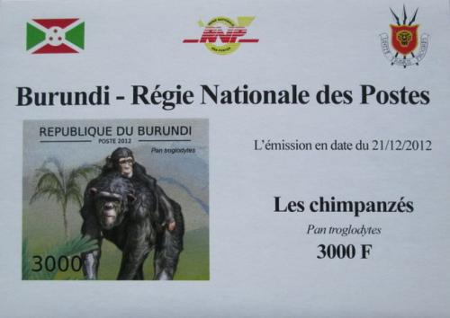 Potovn znmka Burundi 2012 impanz uenliv neperf. DELUXE Mi# 2855 B Block