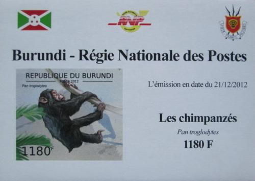 Potovn znmka Burundi 2012 impanz uenliv neperf. DELUXE Mi# 2853 B Block