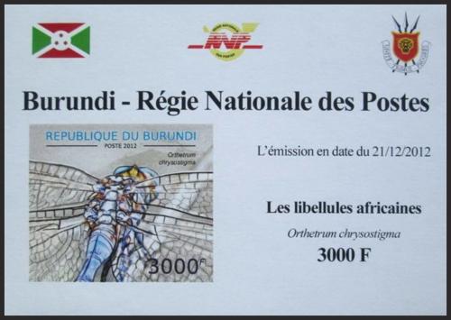 Potovn znmka Burundi 2012 Vky neperf. DELUXE Mi# 2775 B Block
