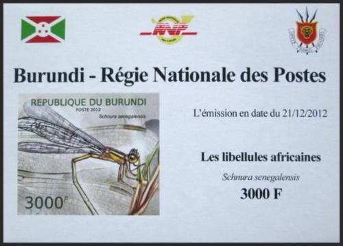 Potovn znmka Burundi 2012 Vky neperf. DELUXE Mi# 2776 B Block - zvtit obrzek