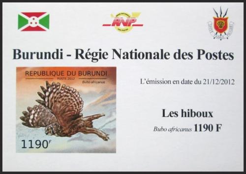 Potovn znmka Burundi 2012 Vr africk neperf. DELUXE Mi# 2809 B Block - zvtit obrzek