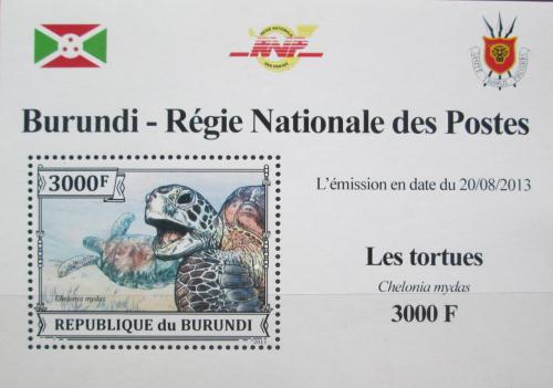 Potovn znmka Burundi 2013 Kareta obrovsk DELUXE Mi# 3281 Block