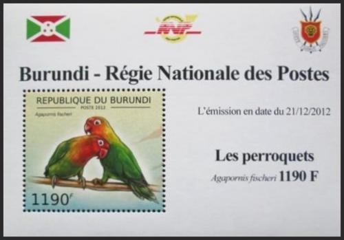 Potovn znmka Burundi 2012 Papouk Fischerv DELUXE Mi# 2814 Block  - zvtit obrzek