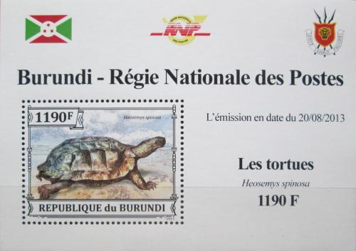 Potovn znmka Burundi 2013 elva ostnit DELUXE Mi# 3279 Block