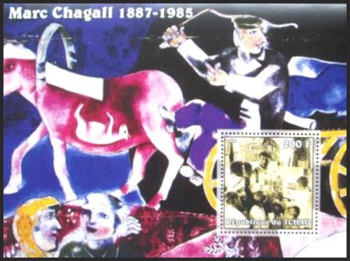 Potovn znmka ad 2002 Umn, Marc Chagall Mi# Block 340 - zvtit obrzek