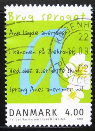 Poštovní známka Dánsko 2001 Evropský rok jazykù Mi# 1271