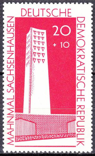 Poštovní známka DDR 1960 Památník Sachsenhausen Mi# 783 a