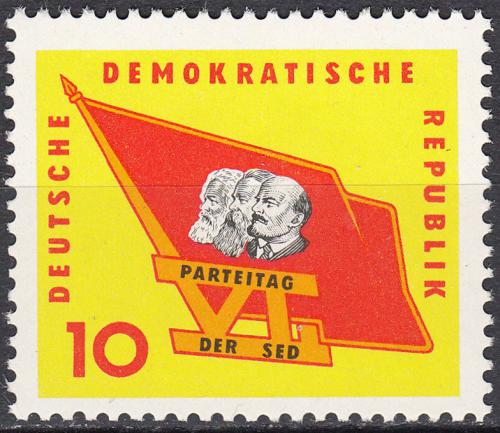 Potovn znmka DDR 1963 Kongres SED Mi# 941 - zvtit obrzek