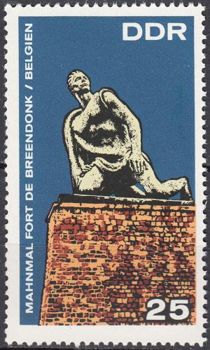 Poštovní známka DDR 1968 Památník Fort Breendonk Mi# 1410
