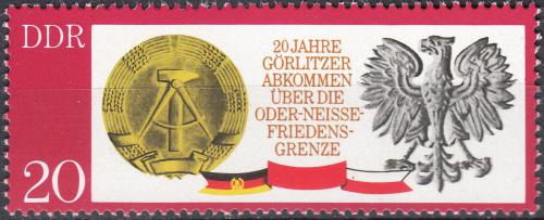 Poštovní známka DDR 1970 Státní symboly Mi# 1591