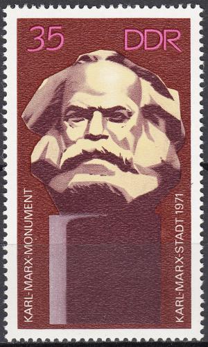 Poštovní známka DDR 1971 Památník Karl Marx Mi# 1706