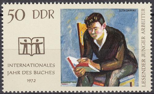 Poštovní známka DDR 1972 Svìtový rok knihy Mi# 1781