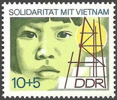 Poštovní známka DDR 1973 Pomoc Vietnamu Mi# 1886