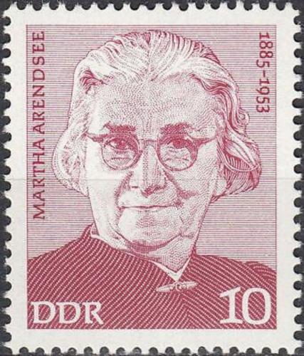 Poštovní známka DDR 1975 Martha Arendsee Mi# 2012