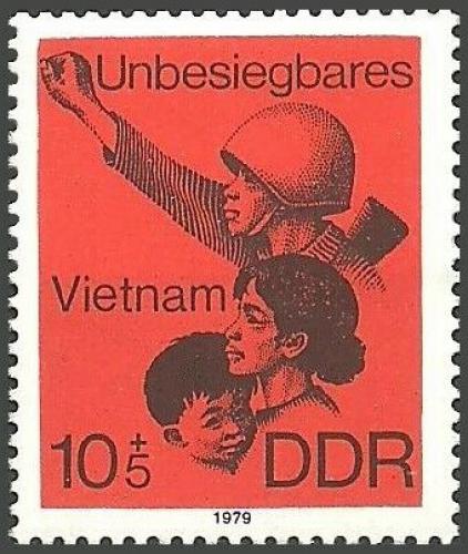 Poštovní známka DDR 1979 Pomoc Vietnamu Mi# 2463