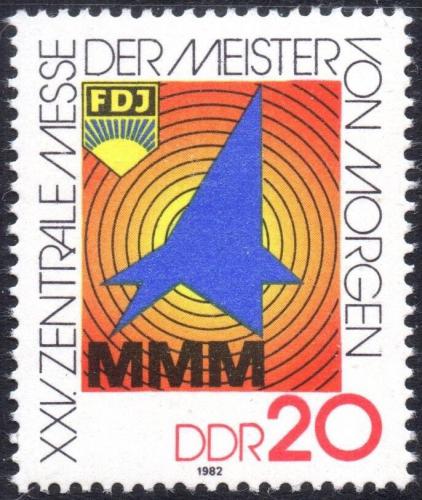 Potovn znmka DDR 1982 Veletrh Misti ztka Mi# 2750