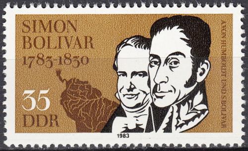 Poštovní známka DDR 1983 Simón Bolívar Mi# 2816