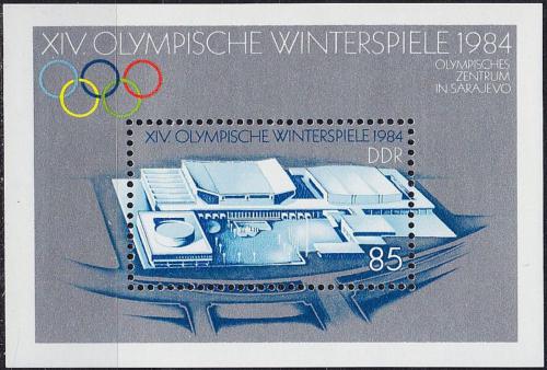 Poštovní známka DDR 1983 ZOH Sarajevo Mi# Block 74