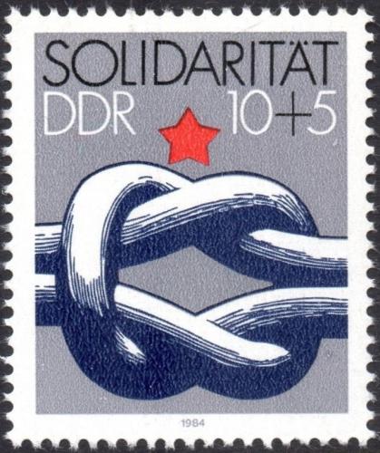 Poštovní známka DDR 1984 Solidarita Mi# 2909