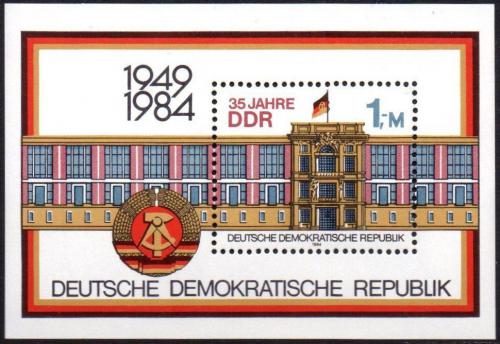 Poštovní známka DDR 1984 Výroèí vzniku Mi# Block 77