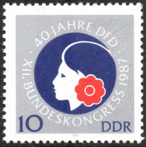 Poštovní známka DDR 1987 Federace žen Mi# 3079