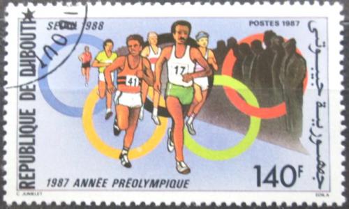 Potovn znmka Dibutsko 1987 Olympijsk hry, bh Mi# 497 