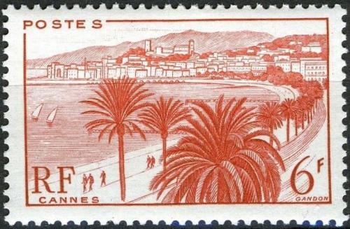 Potovn znmka Francie 1947 Palmy v Cannes Mi# 757