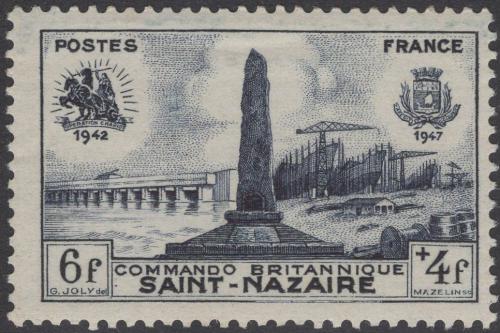 Potovn znmka Francie 1947 Pamtnk padlm Mi# 785 - zvtit obrzek